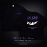 Quality Nest “Try Again” Oversized Drop Shoulder T-Shirt – Black (220 GSM)